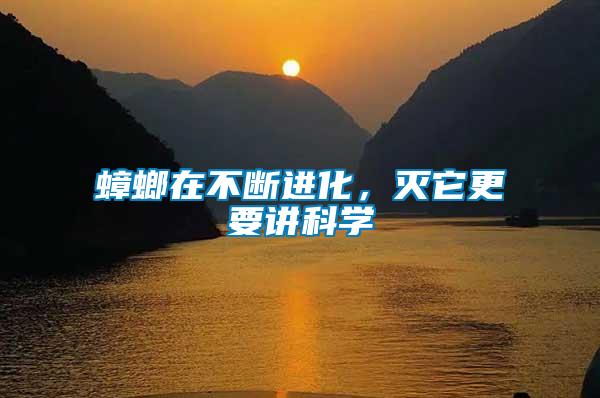 蟑螂在不斷進(jìn)化，滅它更要講科學(xué)