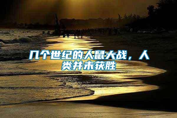 幾個世紀(jì)的人鼠大戰(zhàn)，人類并未獲勝