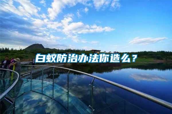 白蟻防治辦法你造么？