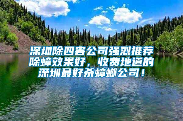 深圳除四害公司強烈推薦除蟑效果好，收費地道的深圳最好殺蟑螂公司！
