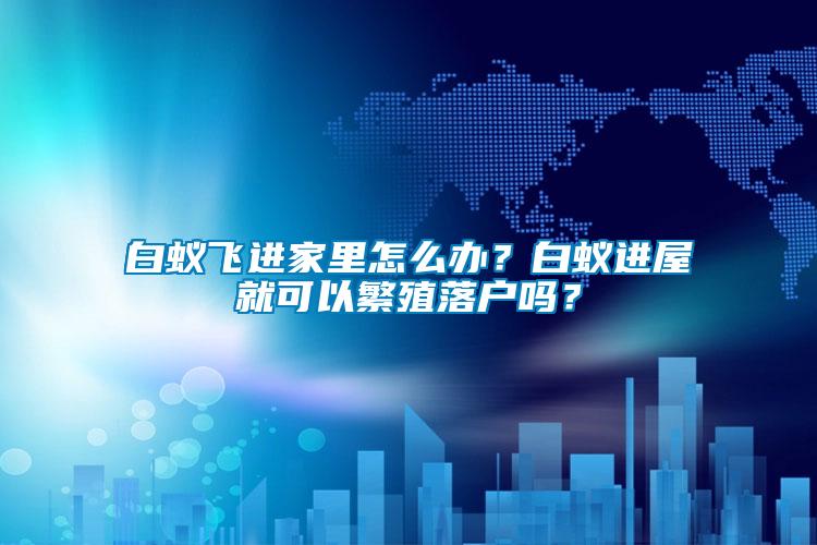 白蟻飛進家里怎么辦？白蟻進屋就可以繁殖落戶嗎？