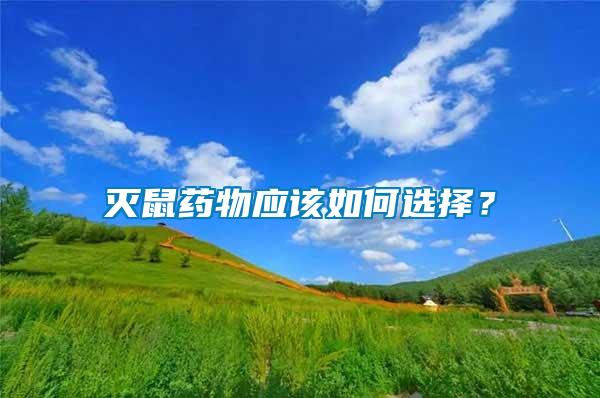 滅鼠藥物應(yīng)該如何選擇？