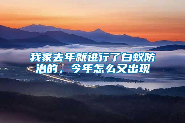 我家去年就進(jìn)行了白蟻防治的，今年怎么又出現(xiàn)