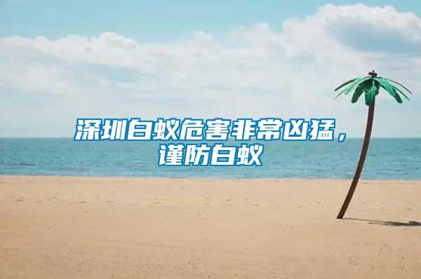 深圳白蟻危害非常兇猛，謹防白蟻