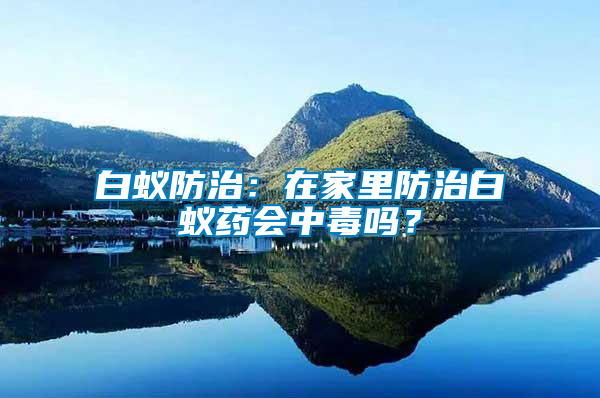 白蟻防治：在家里防治白蟻藥會中毒嗎？